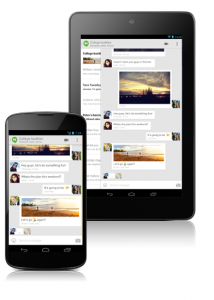 Google Plus Hangout SMS