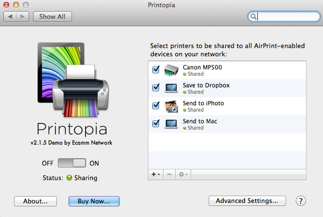 printopia software