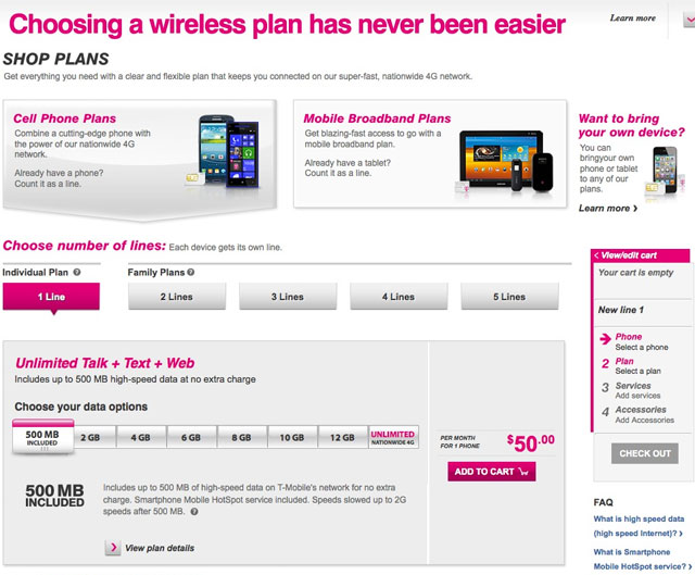 t mobile carrier plans